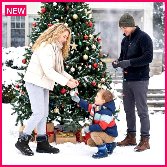 Waterproof Snow Boots, Non-Slip, Warm Winter Booties for Women - Picture 4 of 8